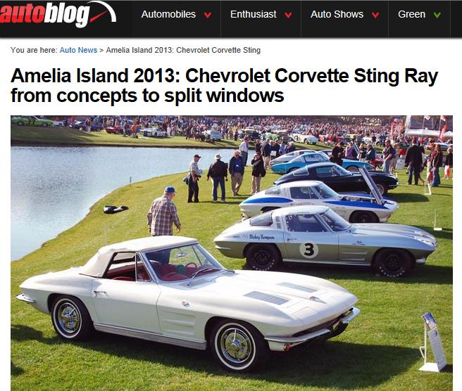 Autoblog Corvette at Amelia